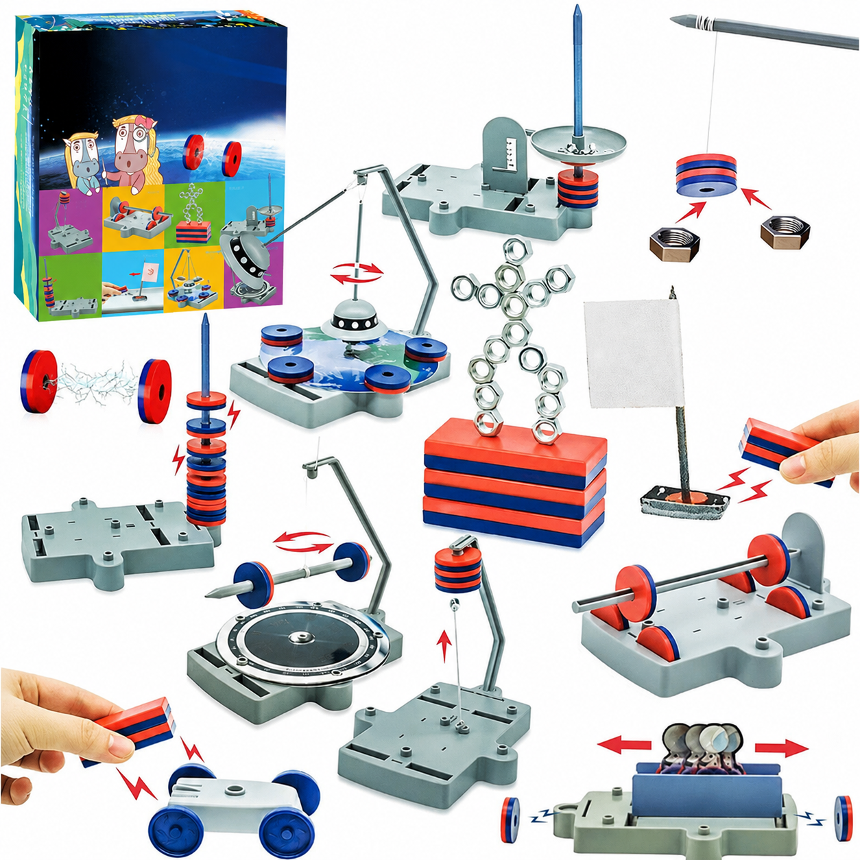 12-in-1 Magnetic Science Experiment Kit