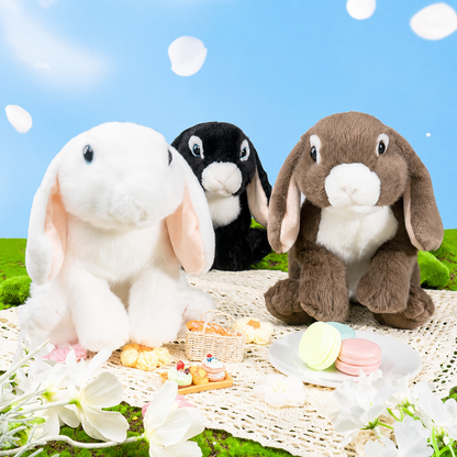 Realistic Lop-Eared Bunny Plush Toy