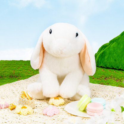 Realistic Lop-Eared Bunny Plush Toy