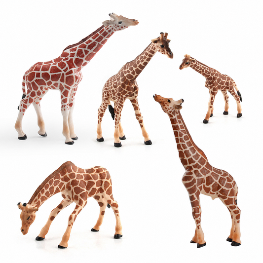 Realistic Giraffe Animal Figure Set