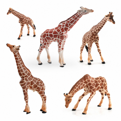 Realistic Giraffe Animal Figure Set